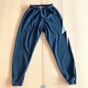Aviator Nation sweatpants lightening bolt small